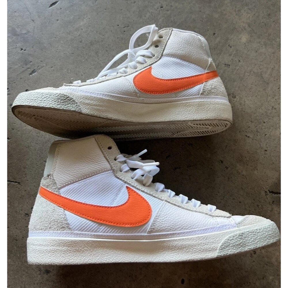 Nike Blazer Mid 77 Vintage Mismatched Swoosh Men's Size 8.5 Custom DQ7673-103